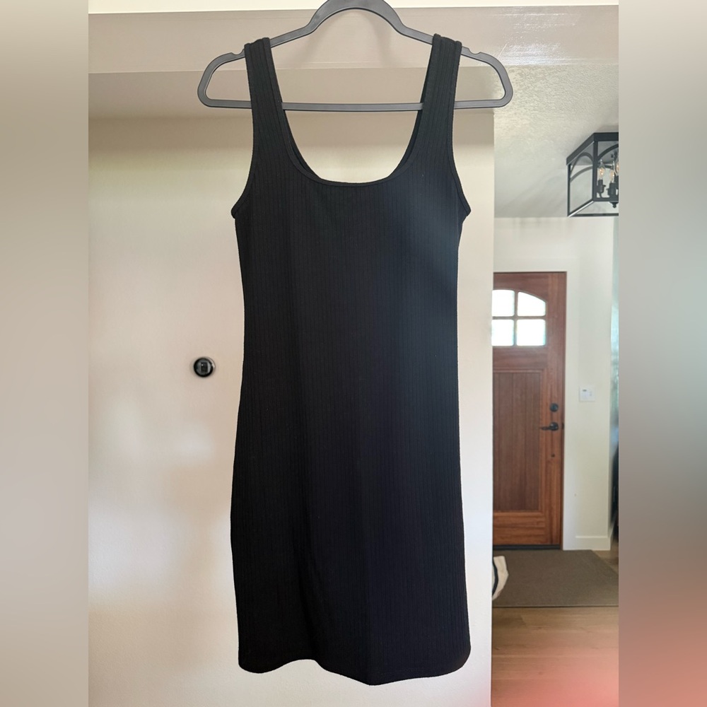 Abercrombie & Fitch Black Ribbed Dress